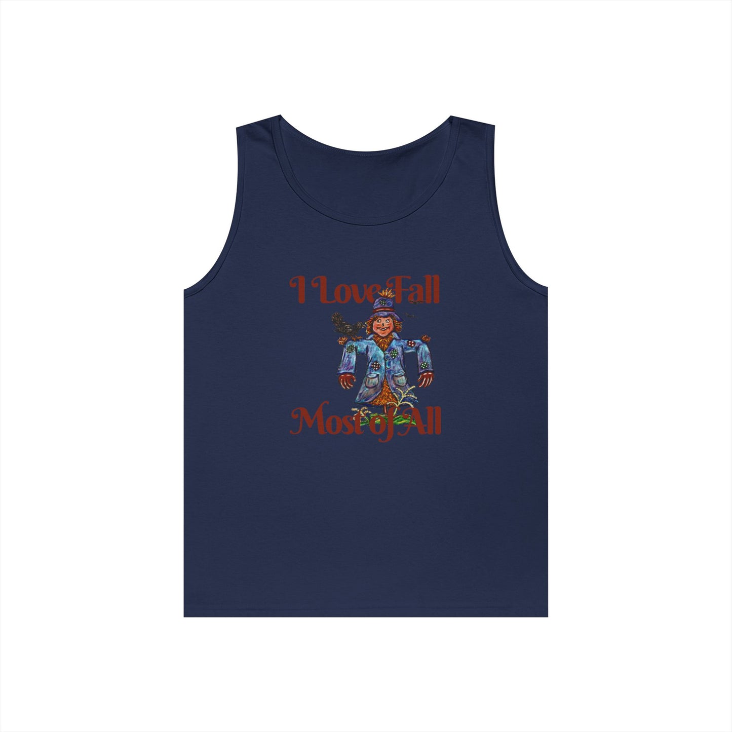 I Love Fall Most of All Unisex Heavy Cotton Tank Top