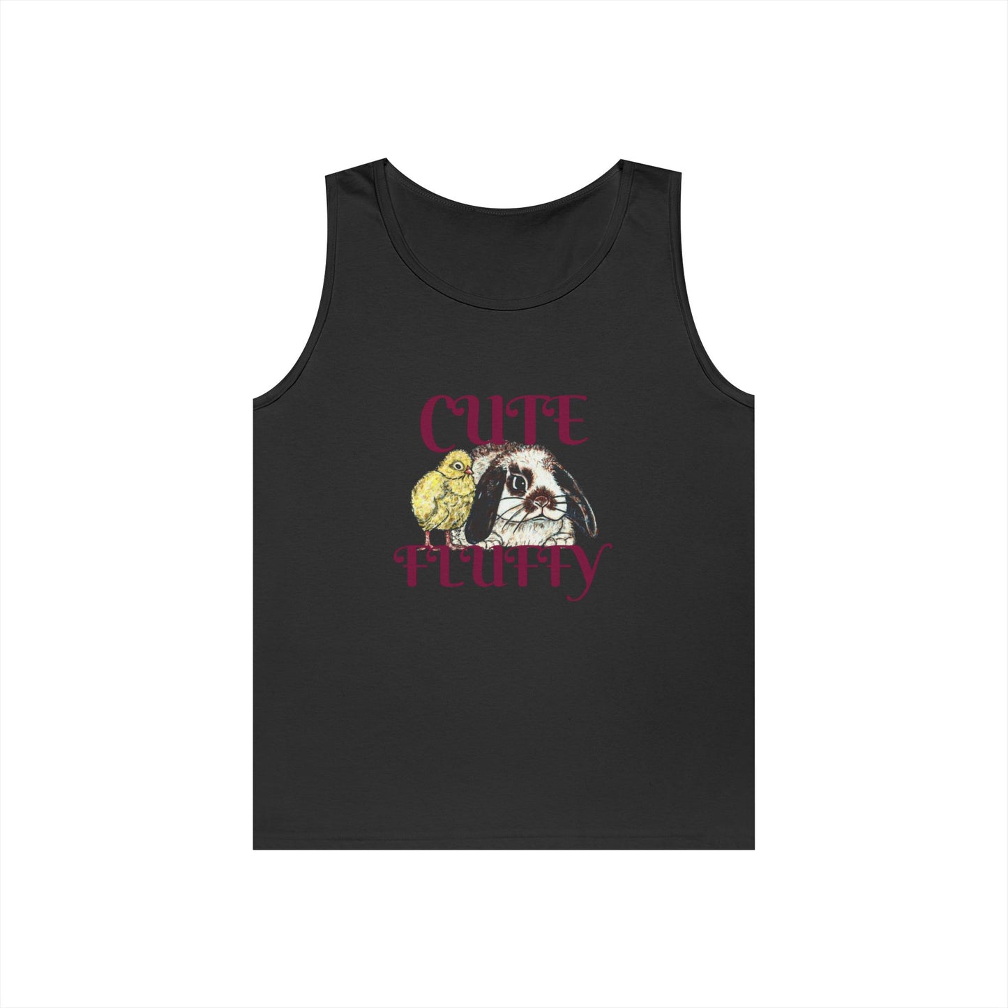 Cute and Fluffy Unisex Heavy Cotton Tank Top