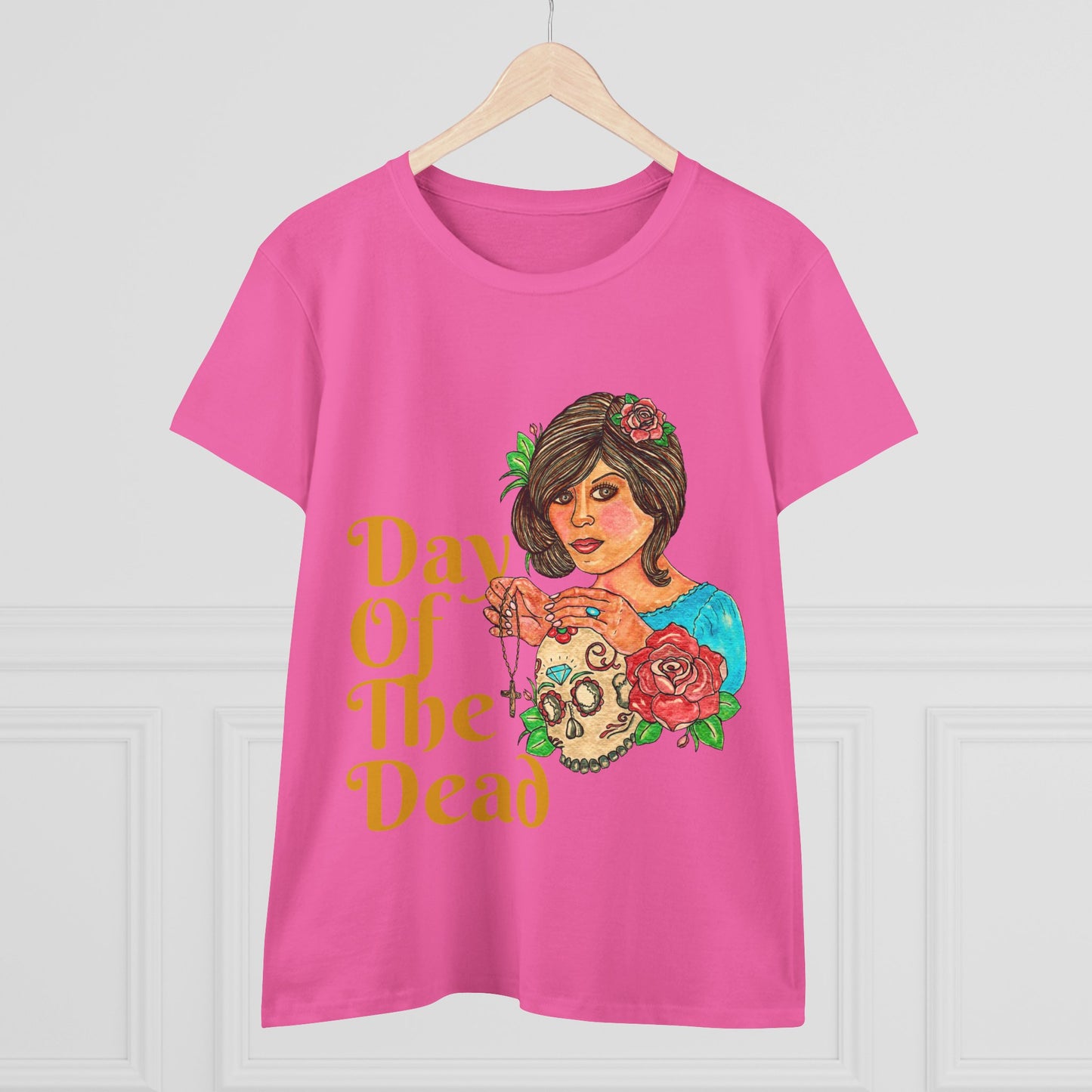 Day of the Dead Women's Midweight Cotton Tee