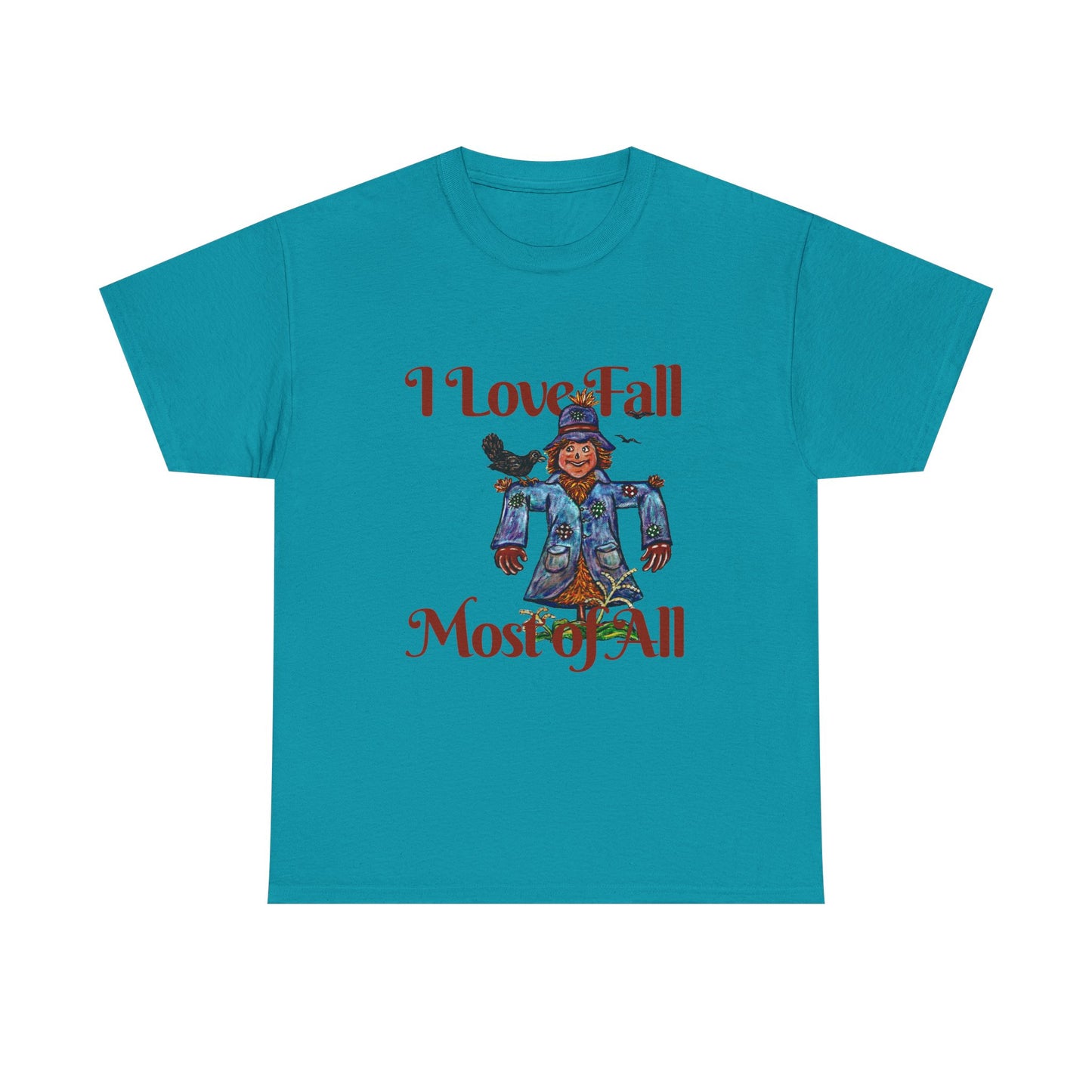 I Love Fall Most of All Unisex Heavy Cotton Tee