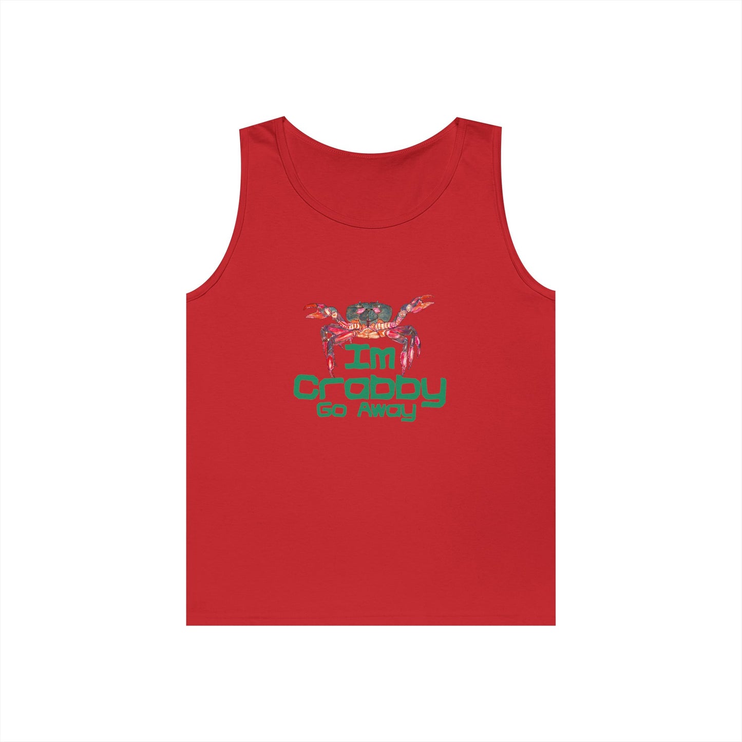 I'm Crabby Go Away Unisex Heavy Cotton Tank Top