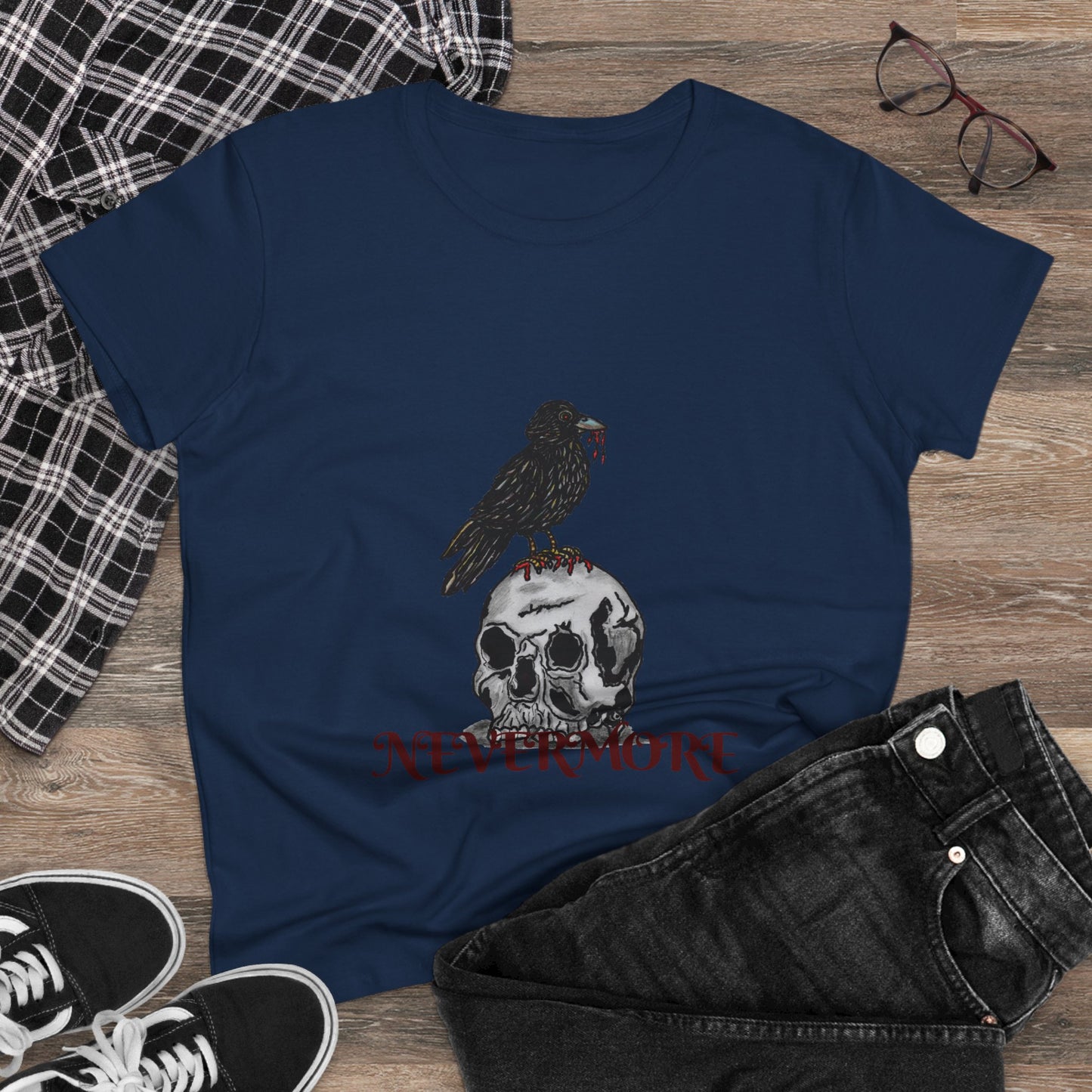 Nevermore Women's Midweight Cotton Tee