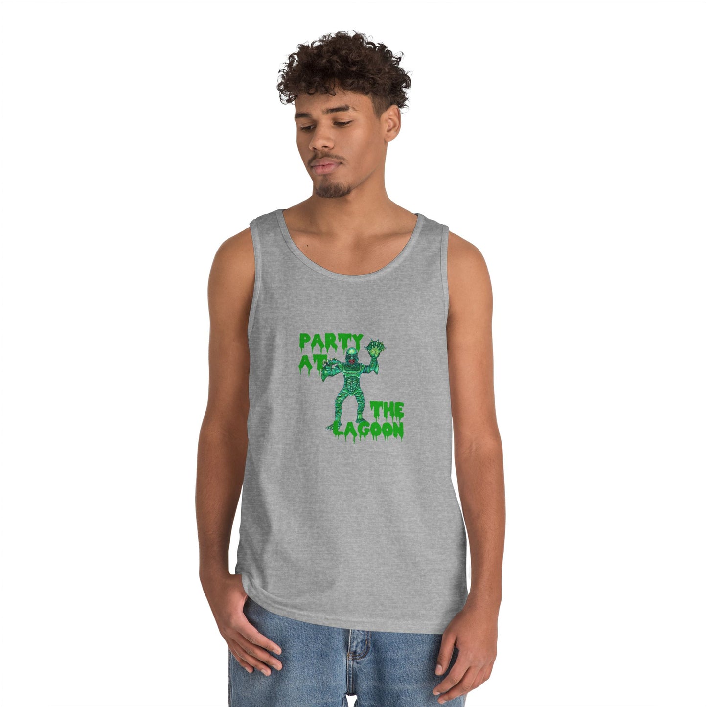 Party at the Lagoon Unisex Heavy Cotton Tank Top