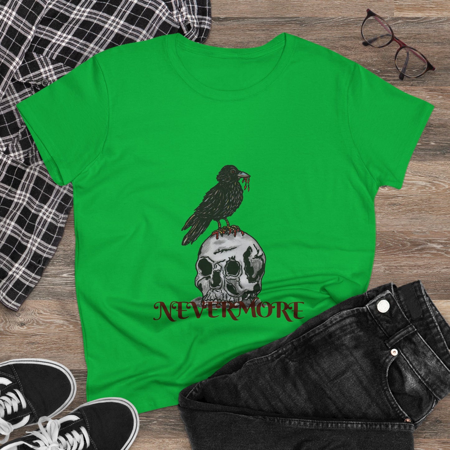 Nevermore Women's Midweight Cotton Tee