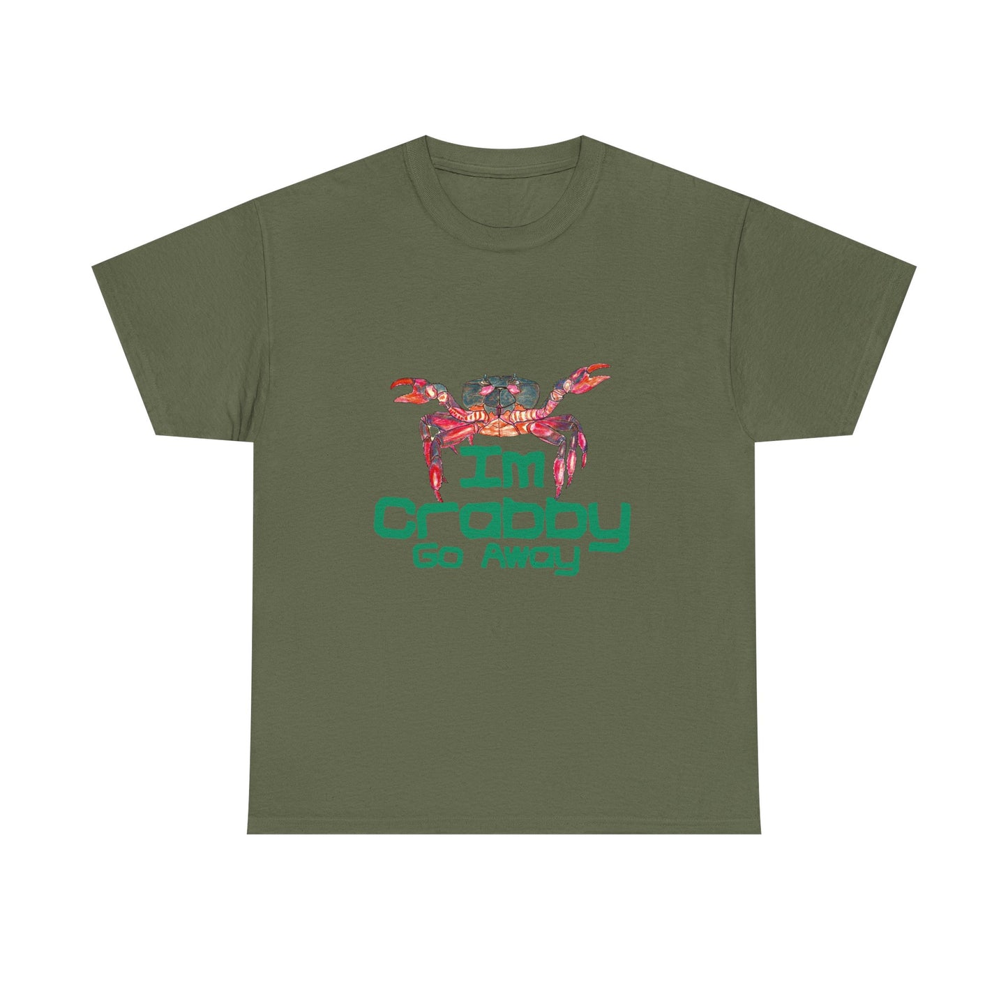 I'm Crabby Go Away Unisex Heavy Cotton Tee