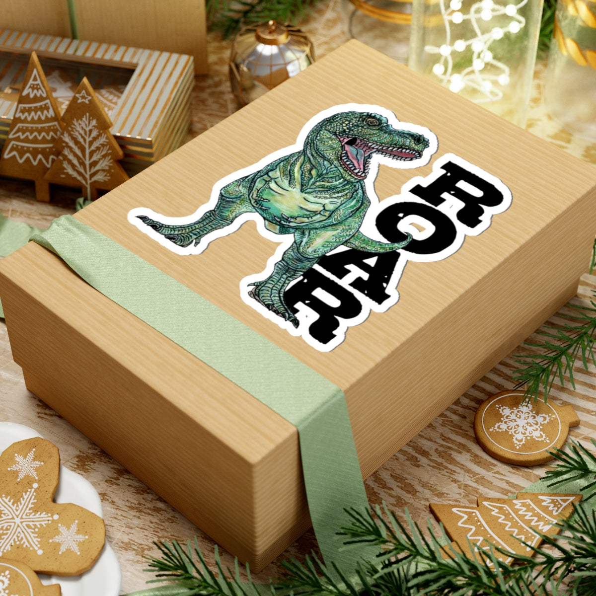 T-Rex Roar Kiss-Cut Stickers