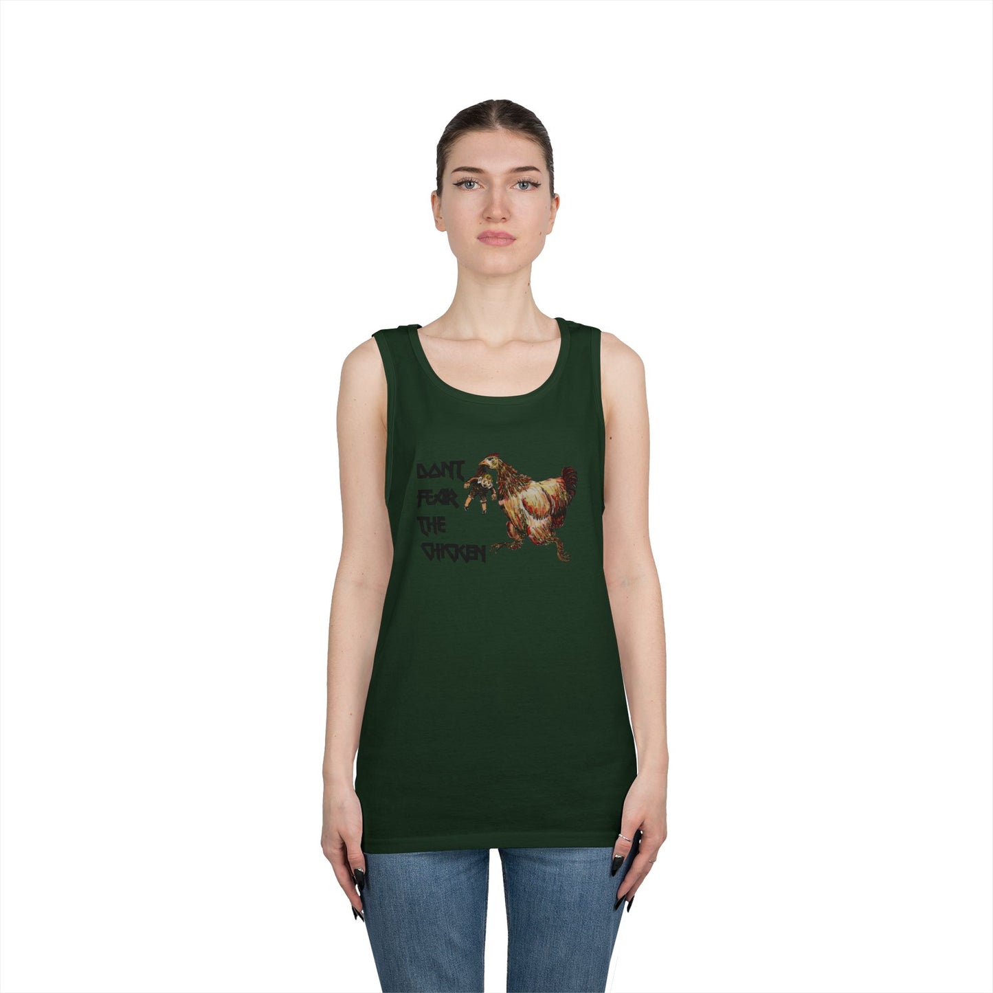 Don't Fear the Chicken Unisex Heavy Cotton Tank Top