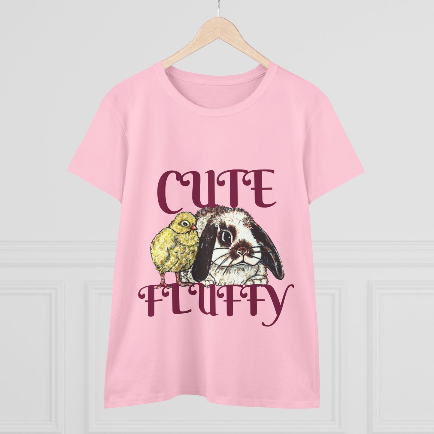 Cute and Fluffy Women's Midweight Cotton Tee