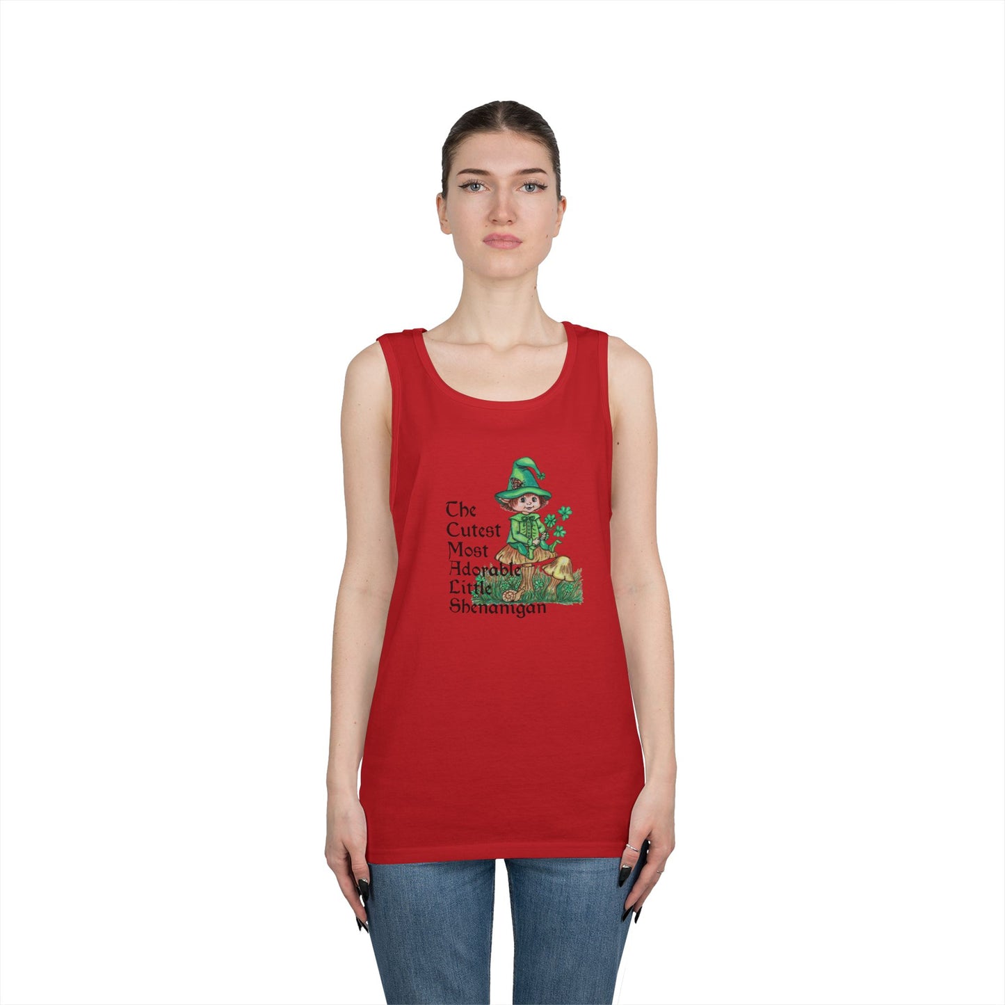 Cutest Leprechaun Unisex Heavy Cotton Tank Top