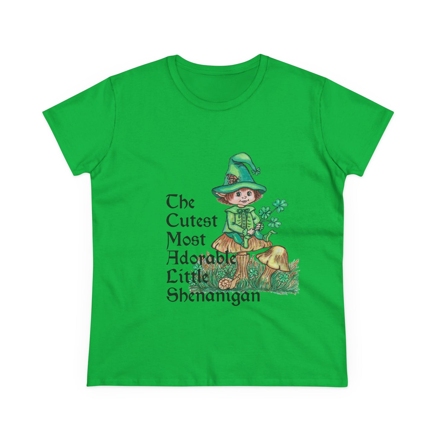 Cutest Leprechaun Women's Midweight Cotton Tee