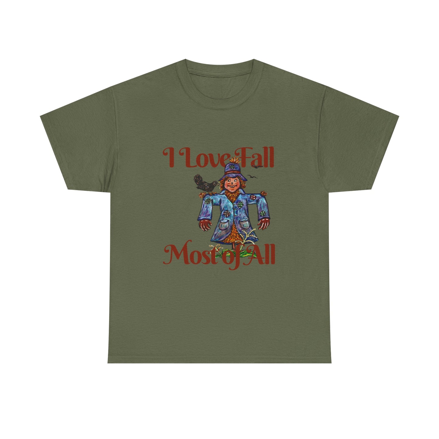 I Love Fall Most of All Unisex Heavy Cotton Tee