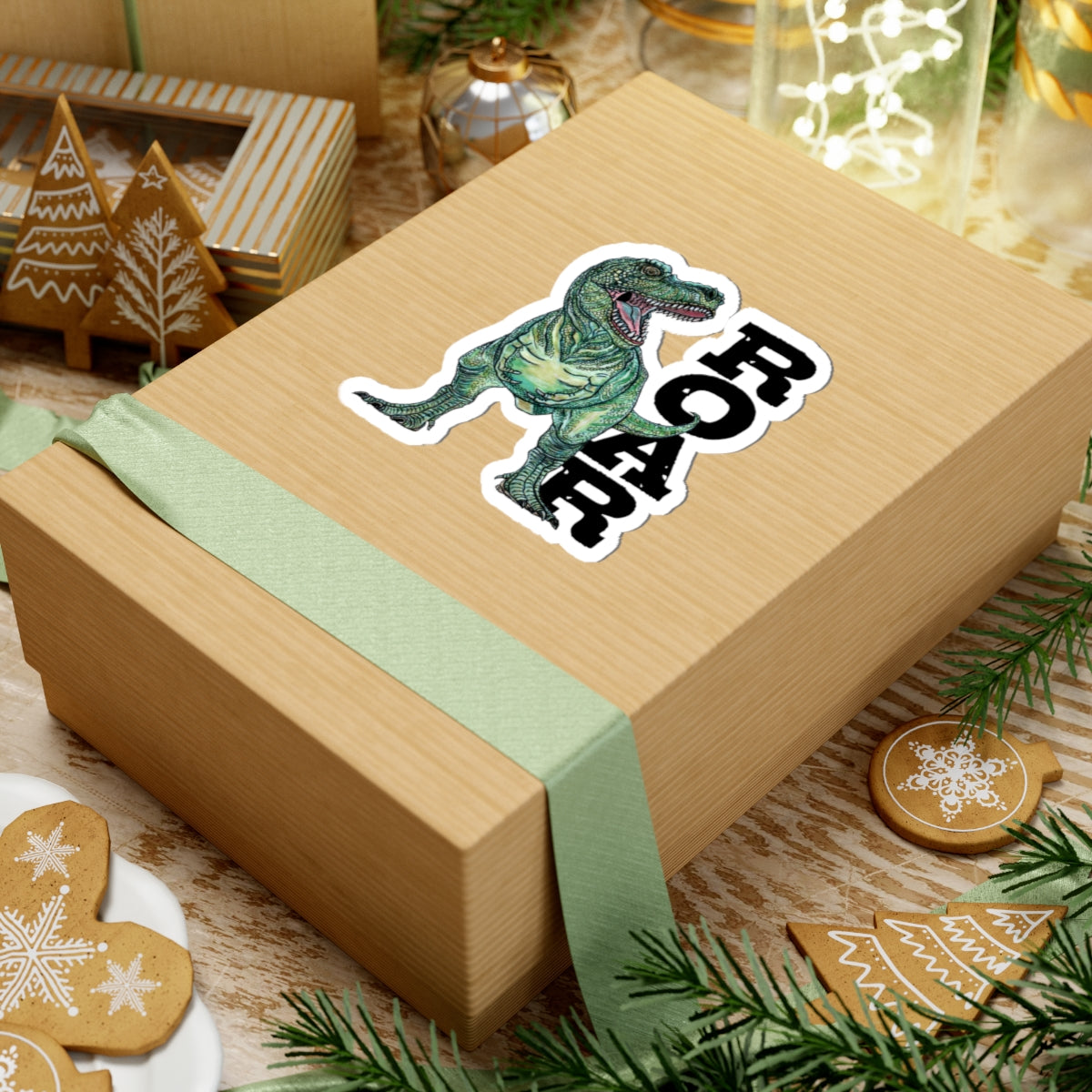 T-Rex Roar Kiss-Cut Stickers