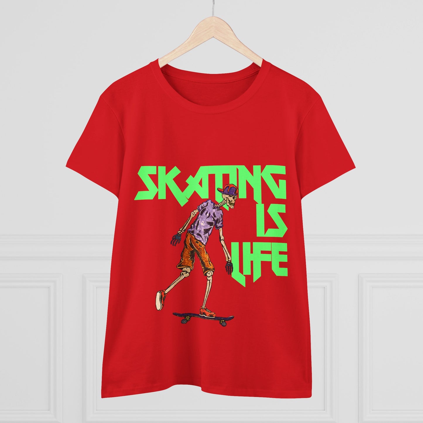 Skating is Life Women's Midweight Cotton Tee