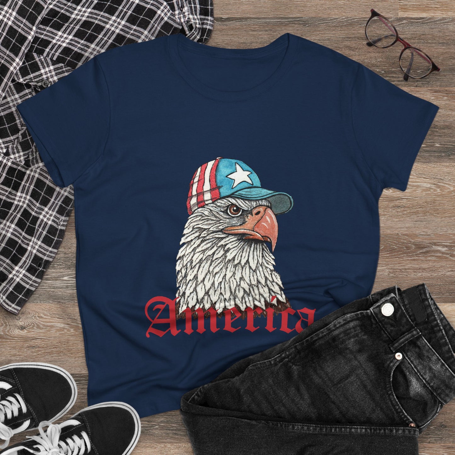Eagle America Women's Midweight Cotton Tee