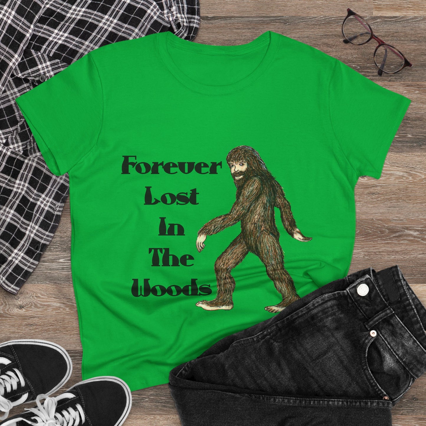 Lost in the Woods Women's Midweight Cotton Tee
