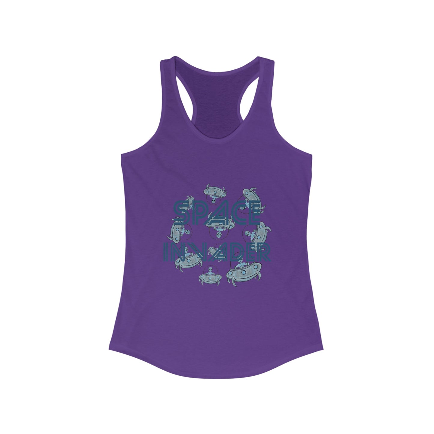 Space Invader Women's Ideal Racerback Tank