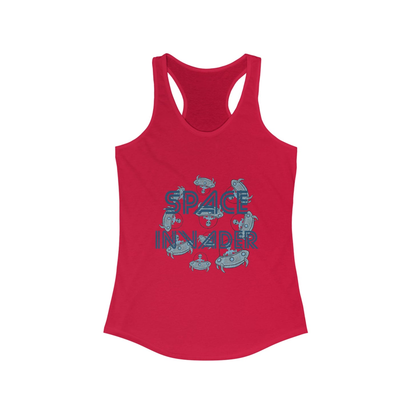 Space Invader Women's Ideal Racerback Tank