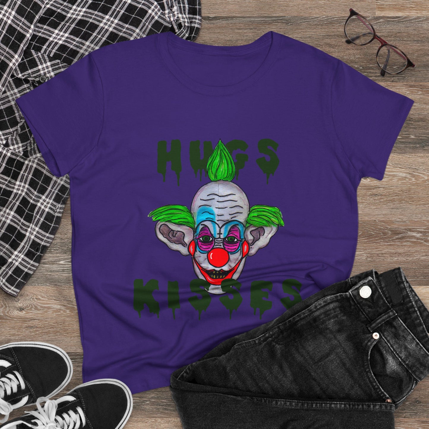 Hugs, Kisses Women's Midweight Cotton Tee