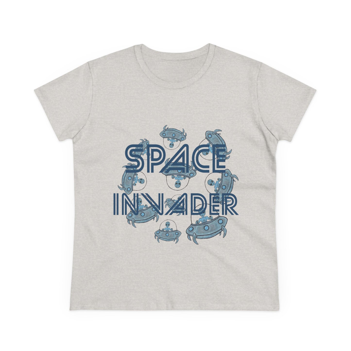 Space Invader Women's Midweight Cotton Tee