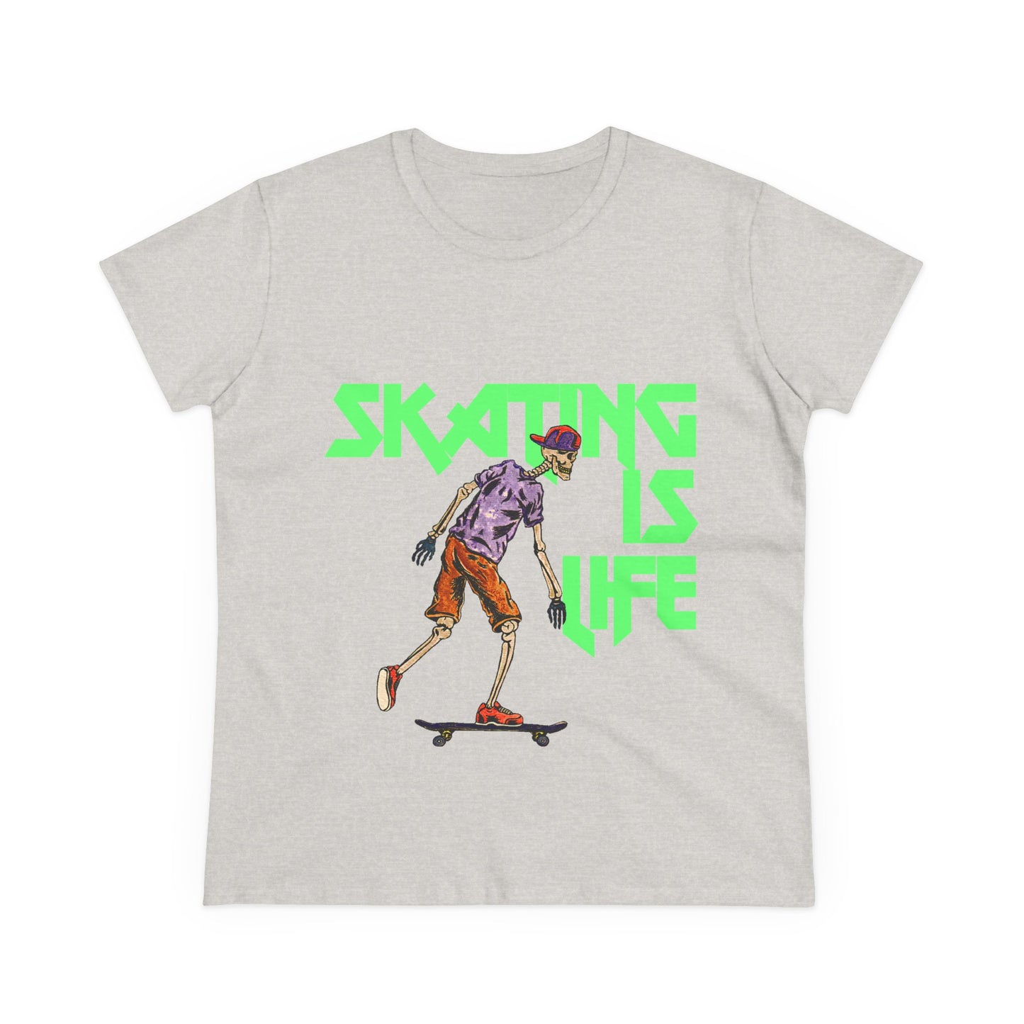 Skating is Life Women's Midweight Cotton Tee