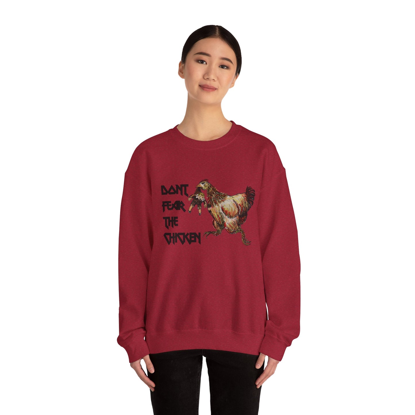 Don't Fear the Chicken Unisex Heavy Blend™ Crewneck Sweatshirt
