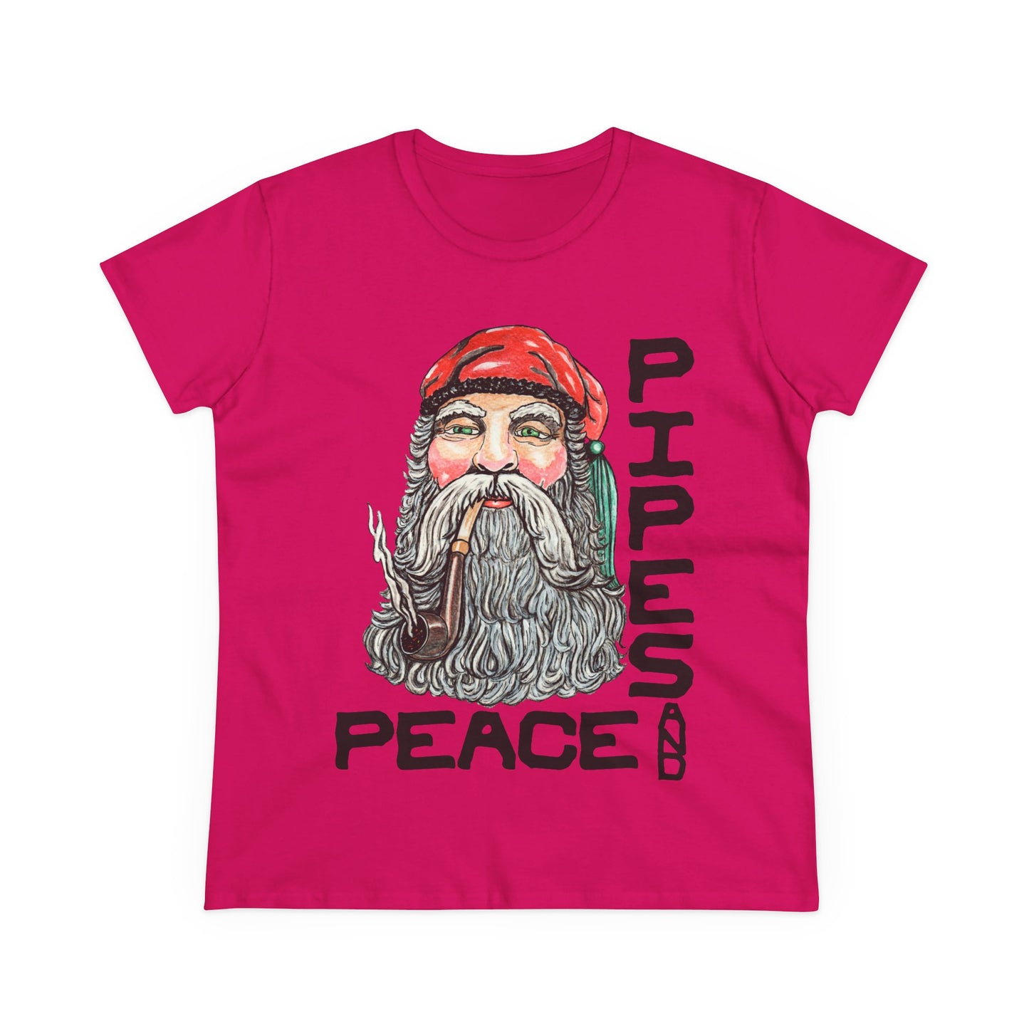 Pipes and Peace Women's Midweight Cotton Tee