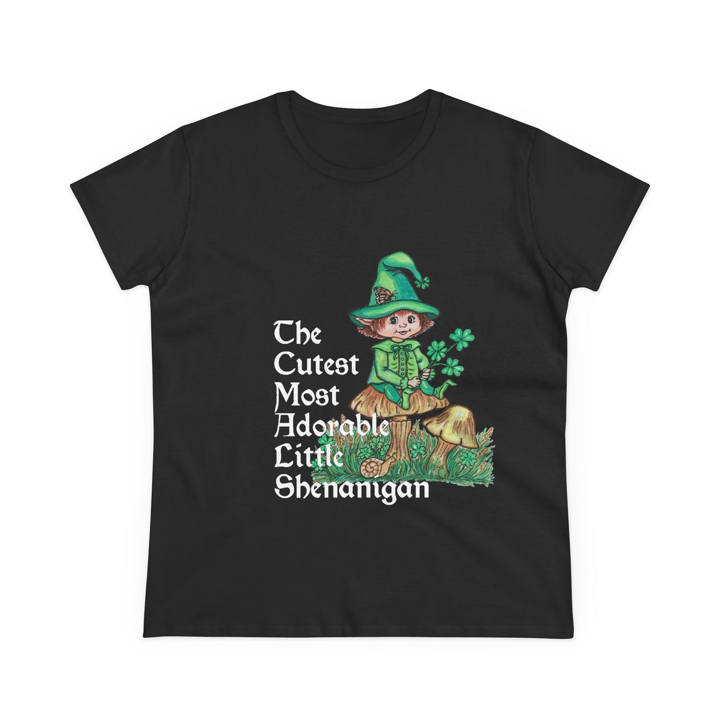 Cutest Leprechaun Women's Midweight Cotton Tee