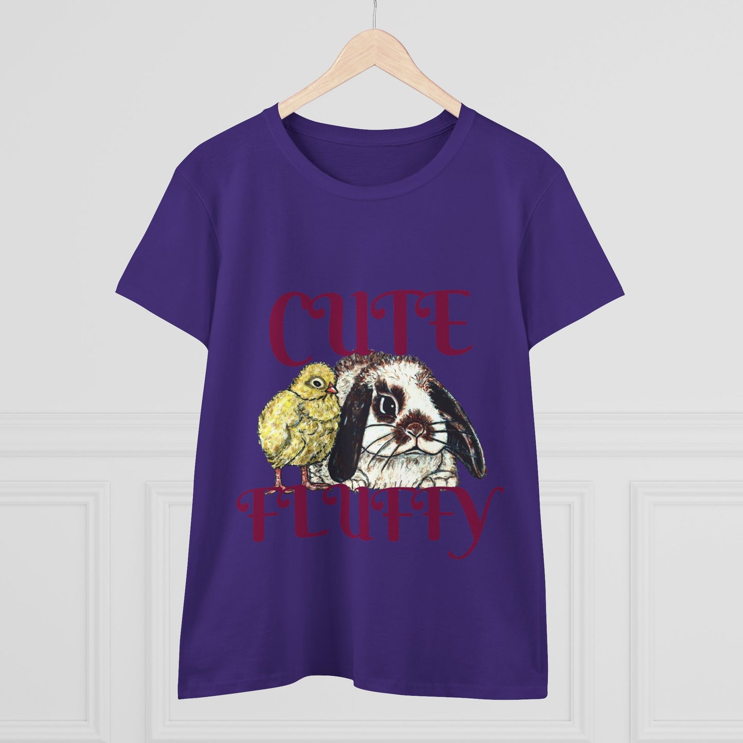 Cute and Fluffy Women's Midweight Cotton Tee
