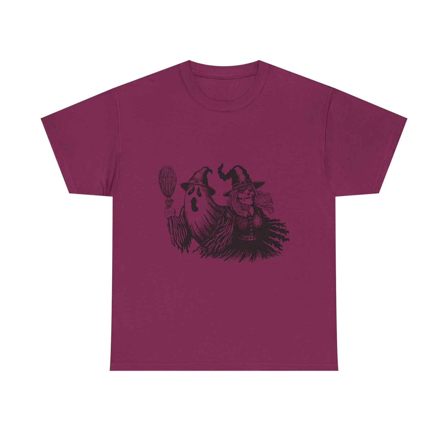 Ghost and Witch Unisex Heavy Cotton Tee