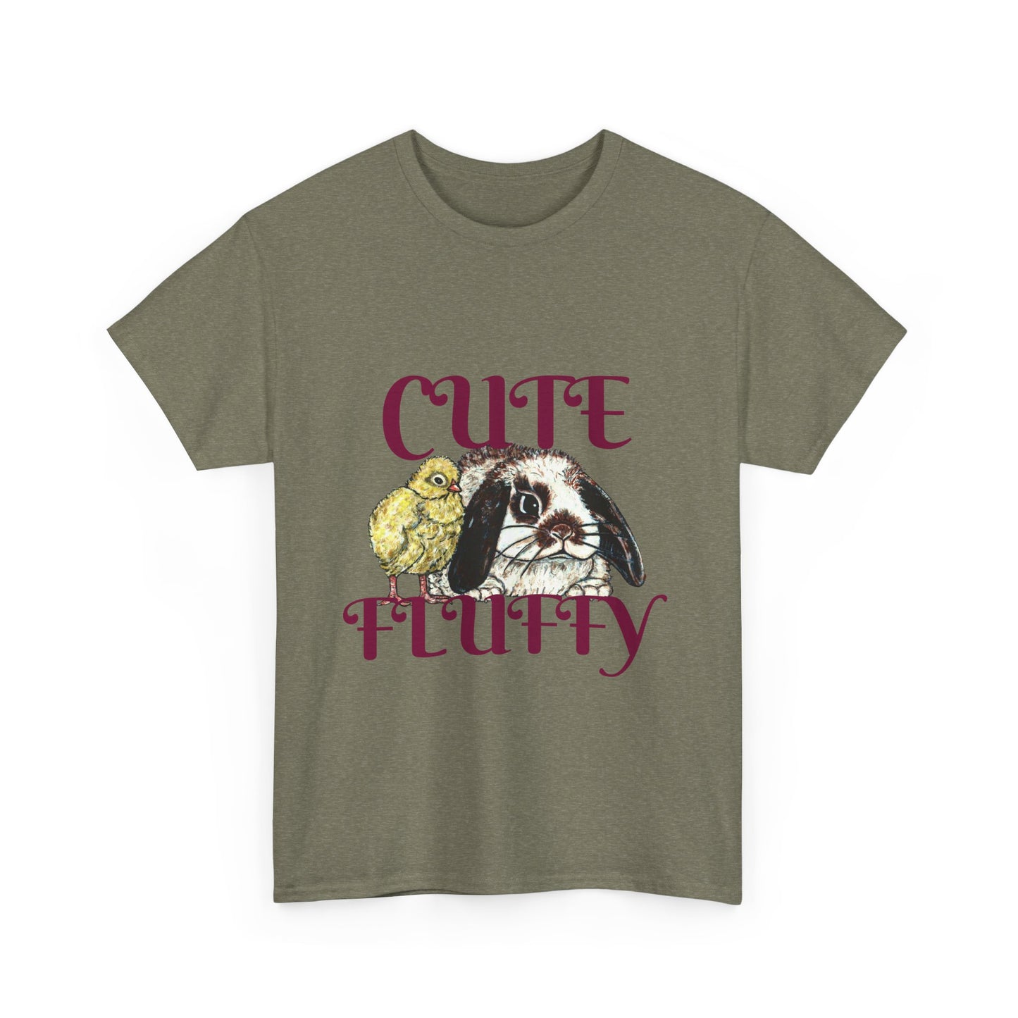 Cute and Fluffy Unisex Heavy Cotton Tee
