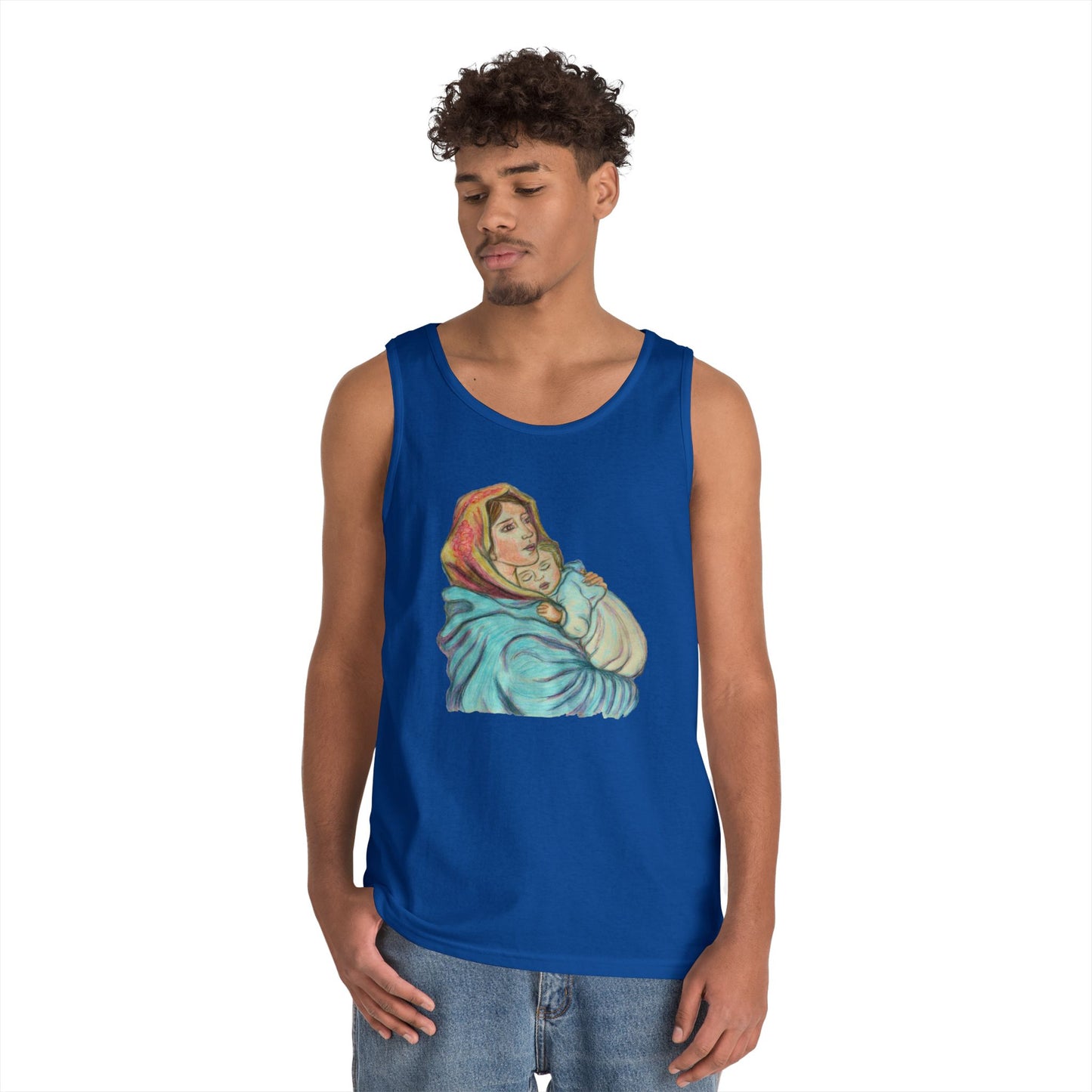 Mother and Child Unisex Heavy Cotton Tank Top