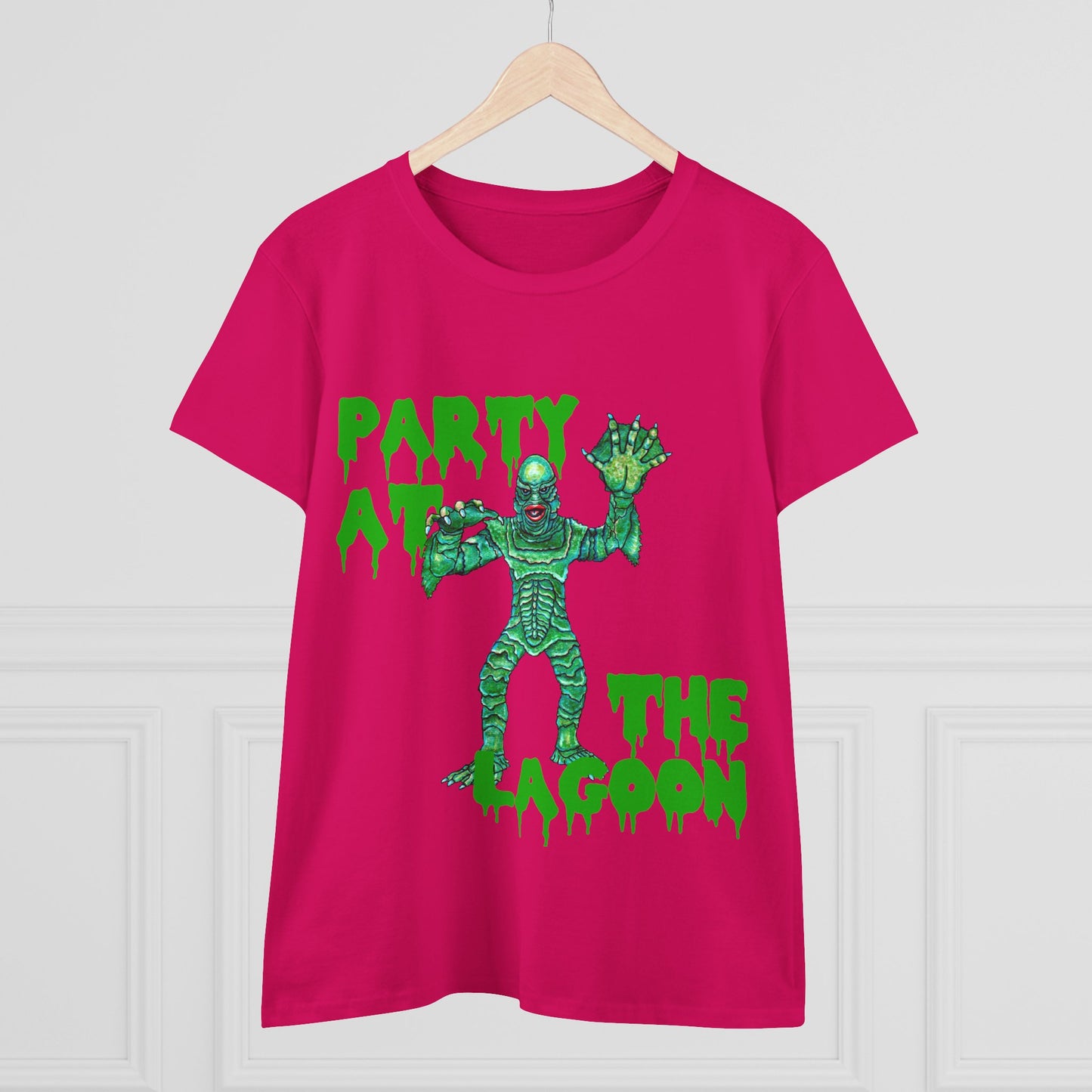 Party at the Lagoon Women's Midweight Cotton Tee