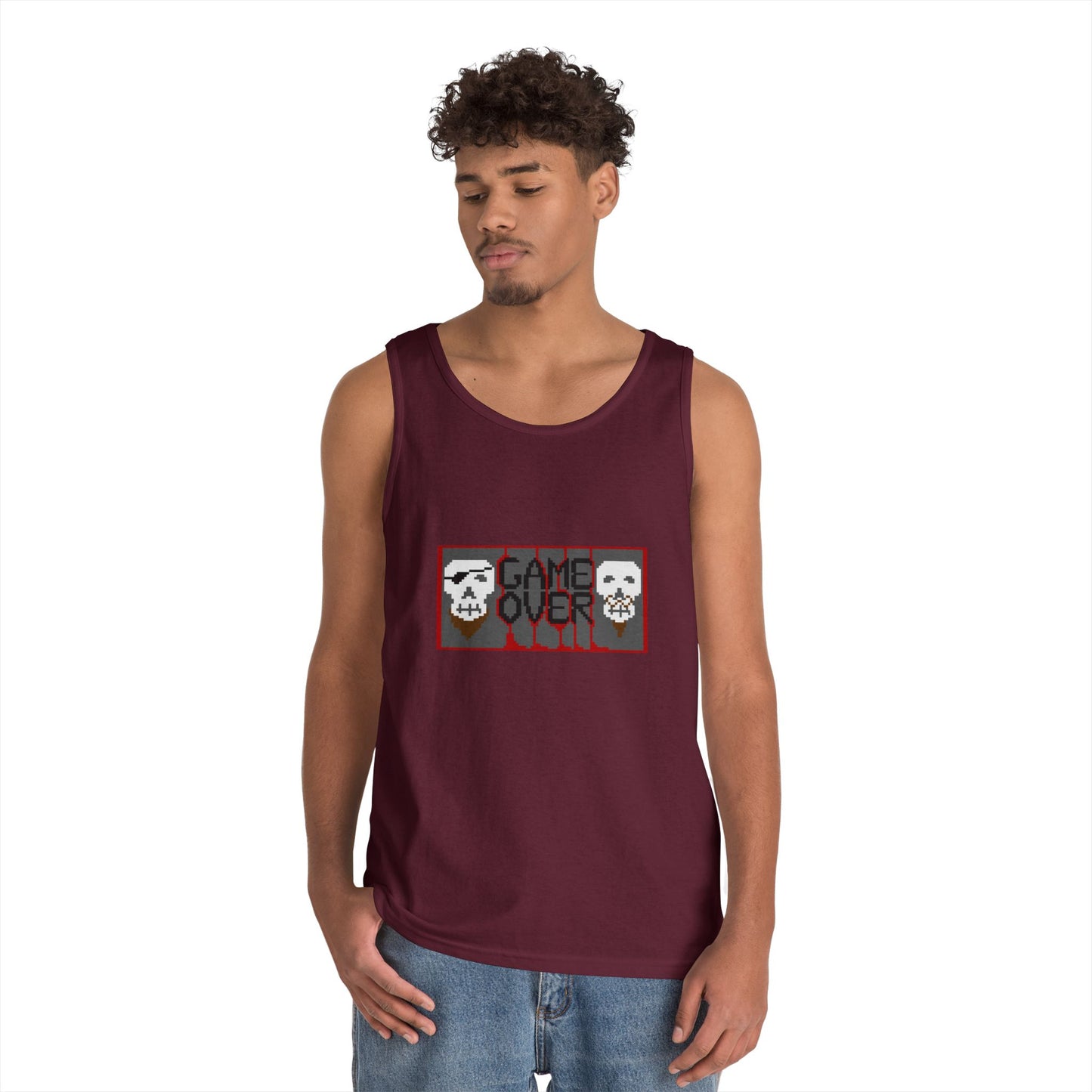 Game Over Unisex Heavy Cotton Tank Top