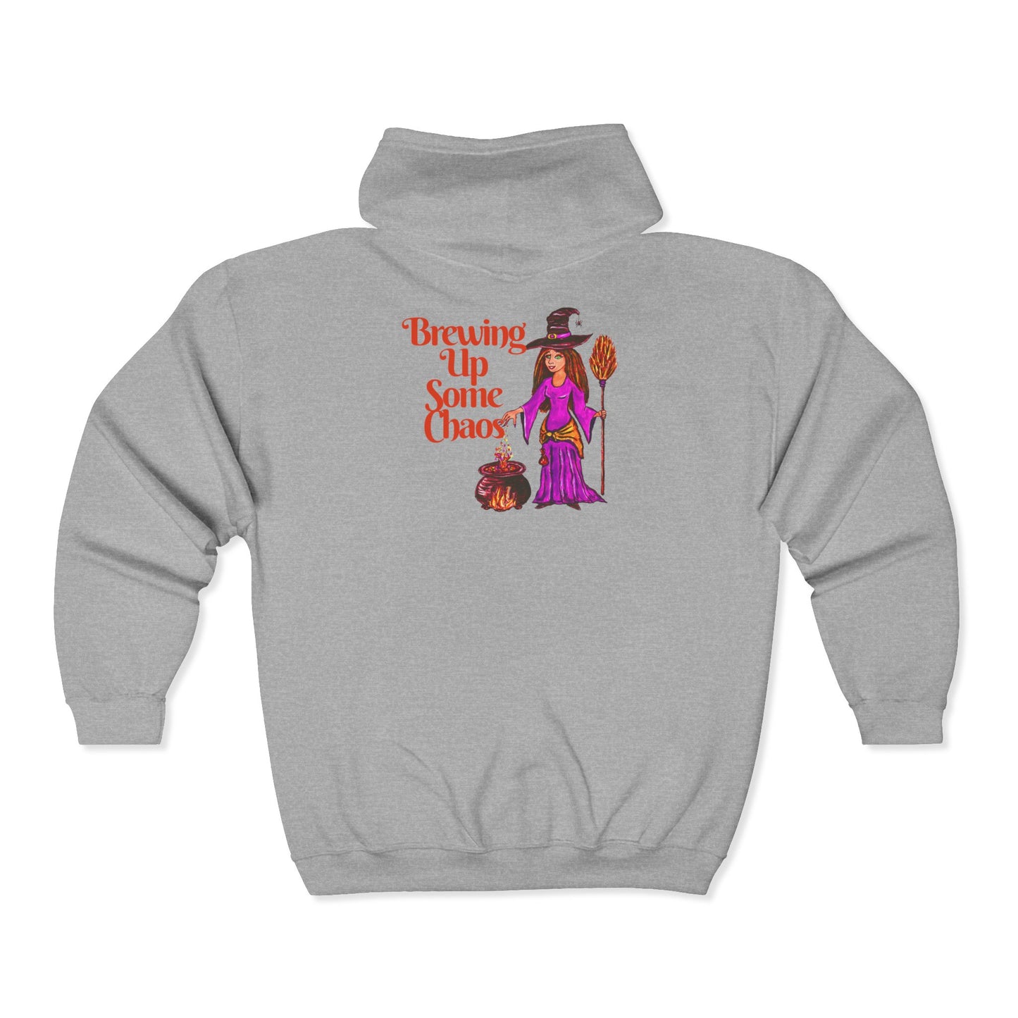 Brewing Up Some Chaos Unisex Heavy Blend™ Full Zip Hooded Sweatshirt
