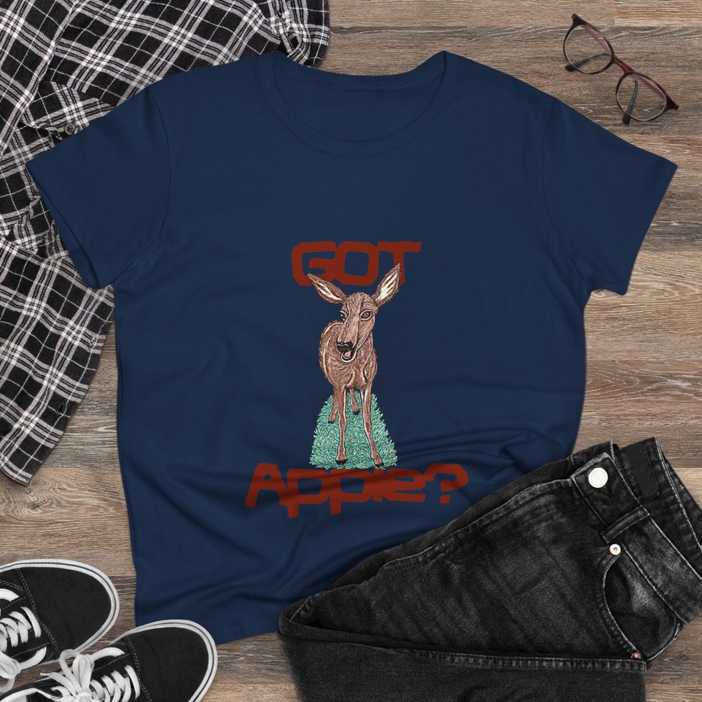 Got Apple? Women's Midweight Cotton Tee