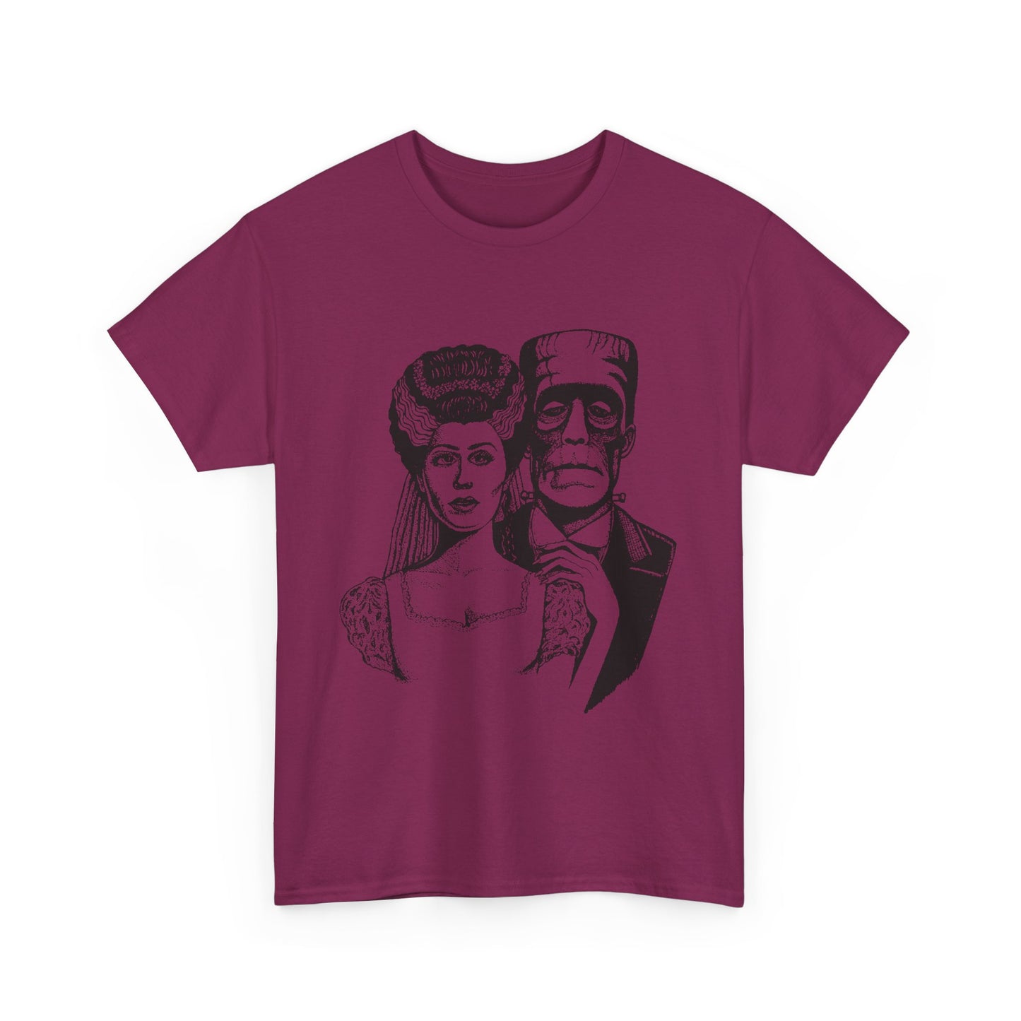 Frankenstein and Bride Unisex Heavy Cotton Tee