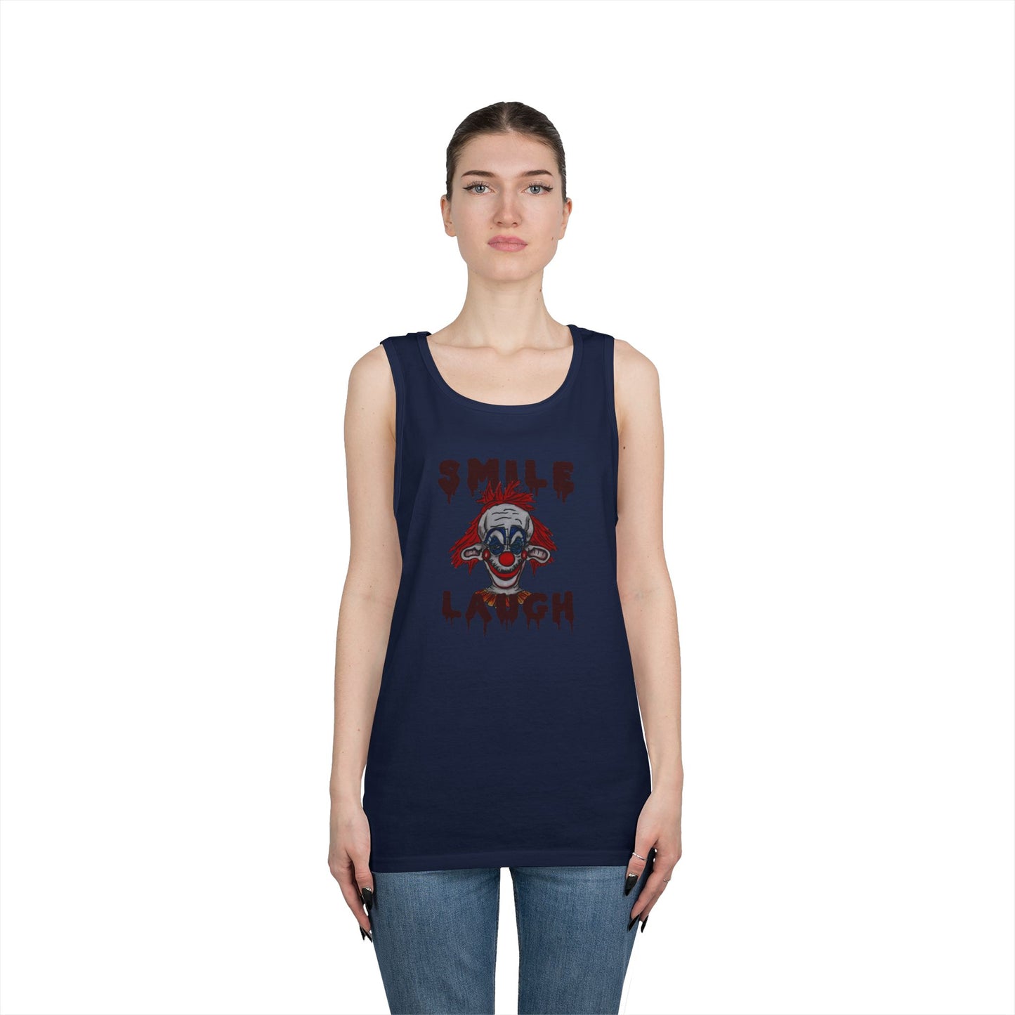 Smile, Laugh Unisex Heavy Cotton Tank Top
