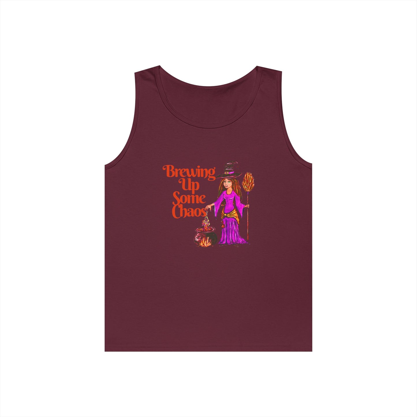 Brewing Up Some Chaos Unisex Heavy Cotton Tank Top