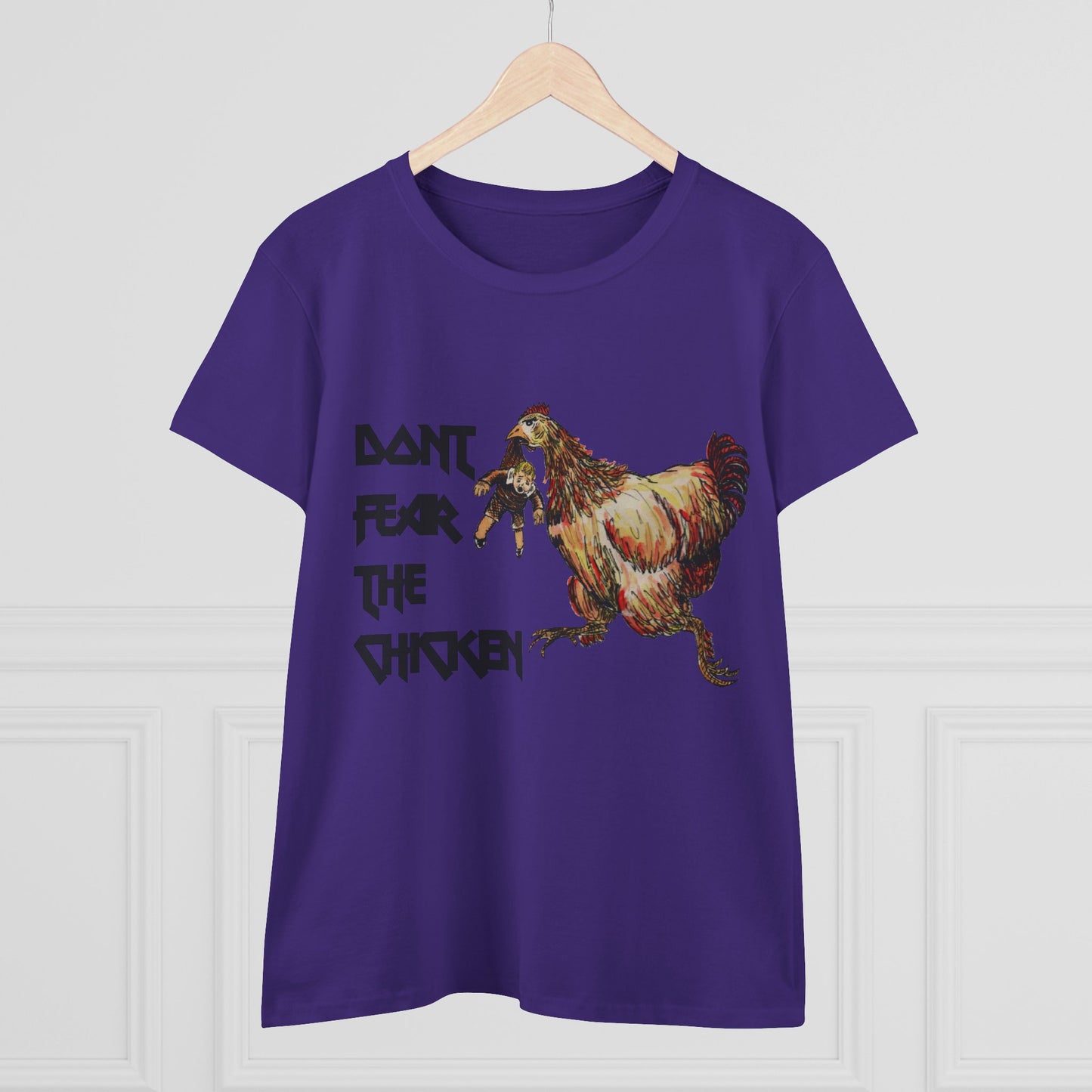 Don't Fear the Chicken Women's Midweight Cotton Tee