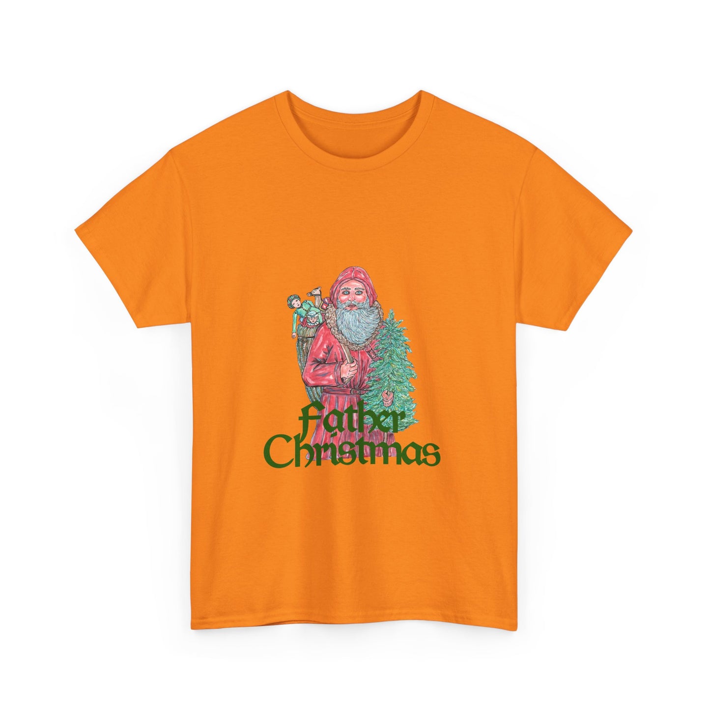 Father Christmas Unisex Heavy Cotton Tee