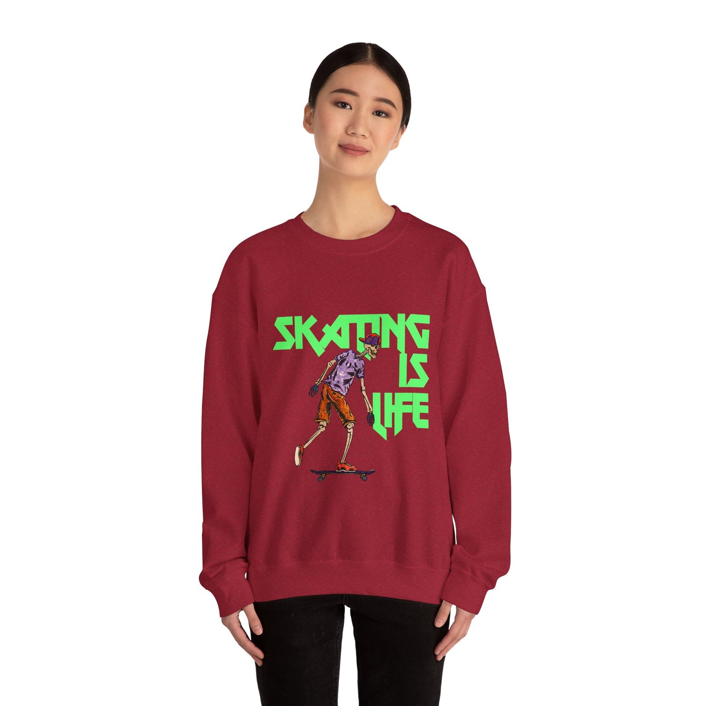 Skating is Life Unisex Heavy Blend™ Crewneck Sweatshirt