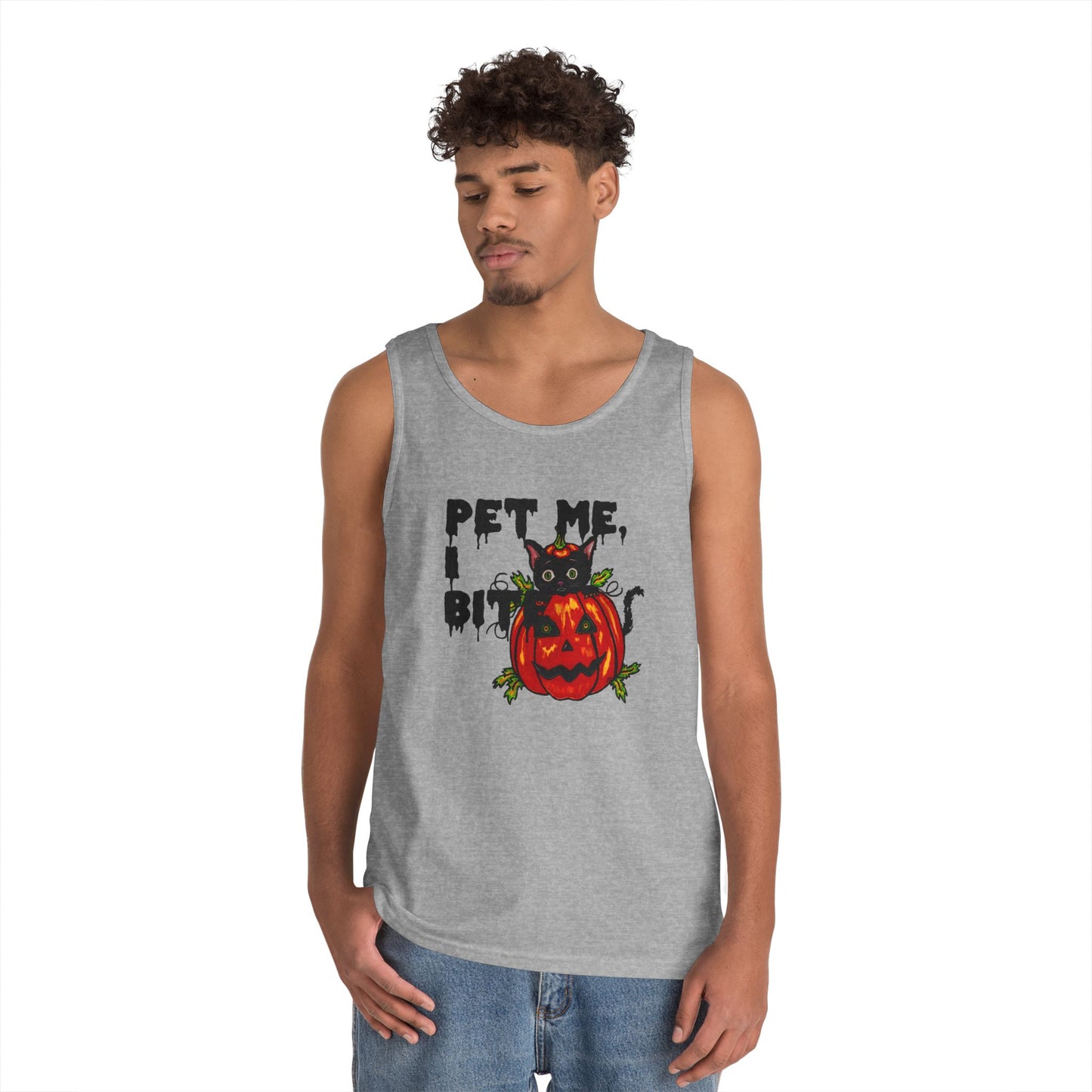 Pet Me Unisex Heavy Cotton Tank Top