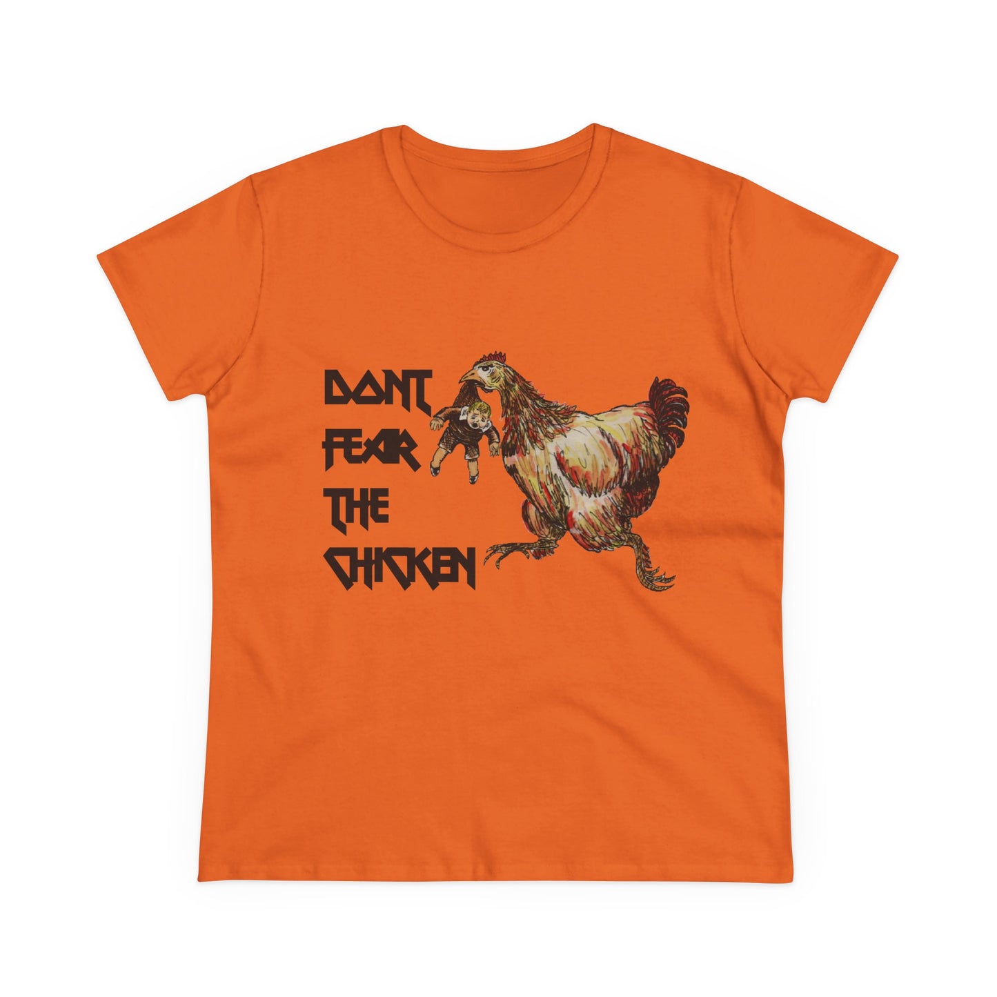 Don't Fear the Chicken Women's Midweight Cotton Tee