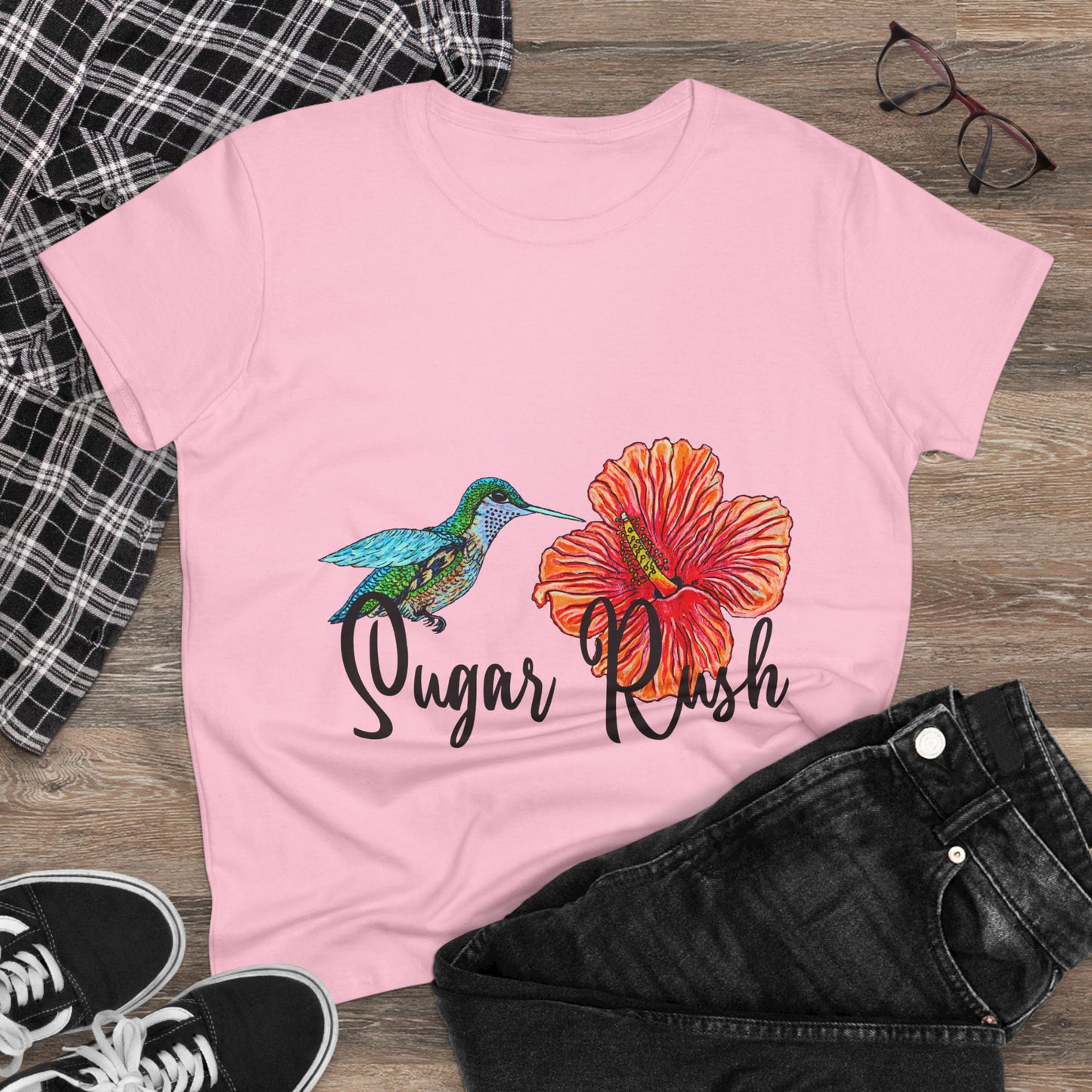 Sugar Rush Women's Midweight Cotton Tee