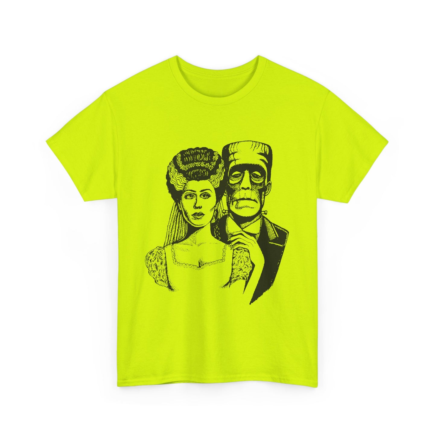 Frankenstein and Bride Unisex Heavy Cotton Tee