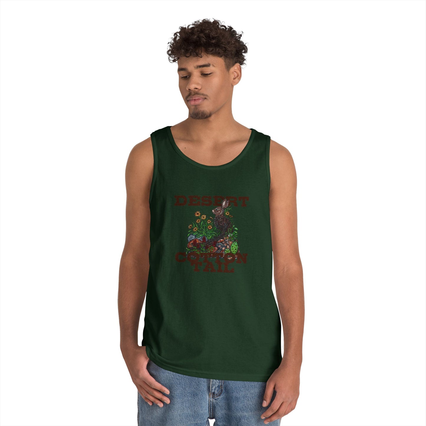 Desert Cottontail Unisex Heavy Cotton Tank Top