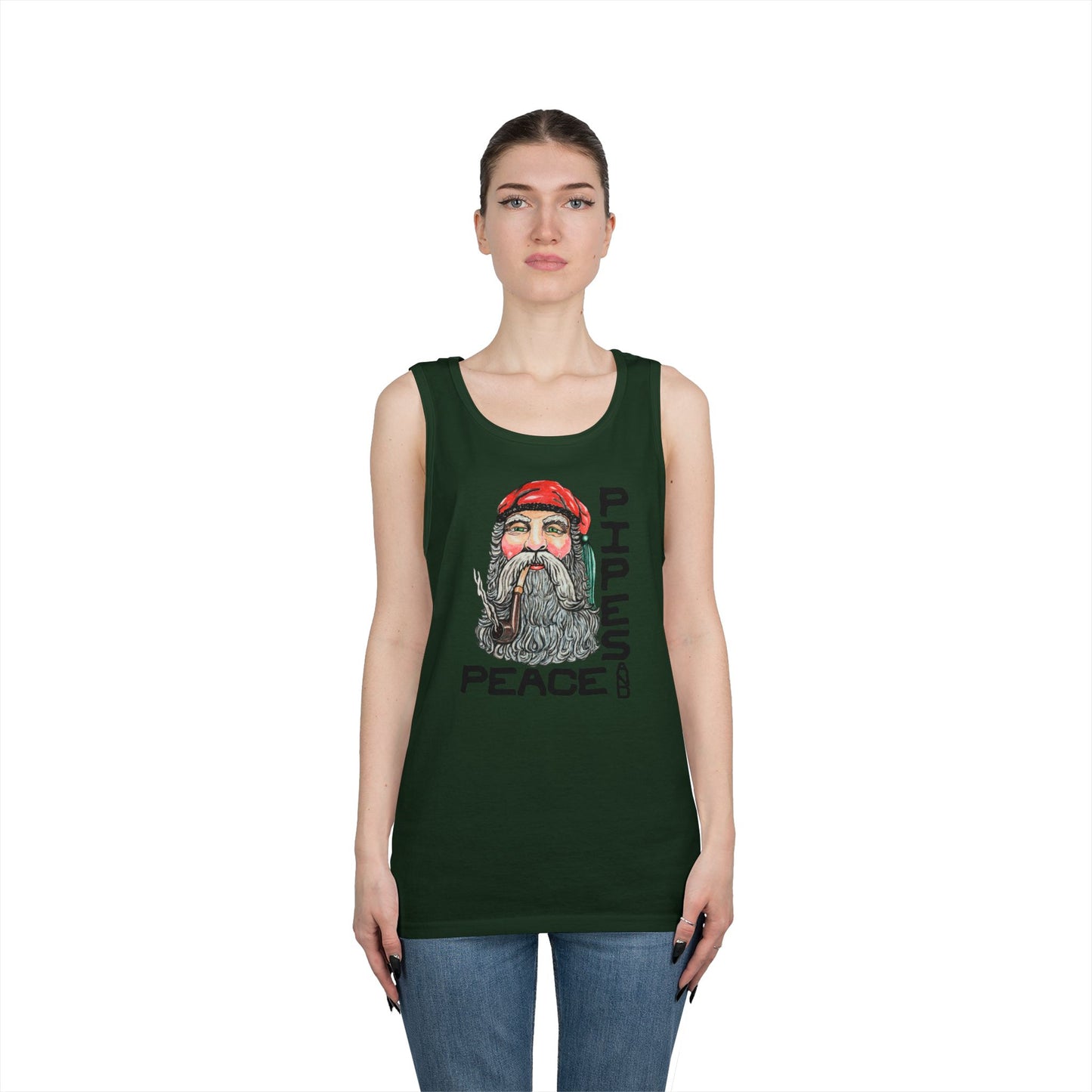 Pipes and Peace Unisex Heavy Cotton Tank Top