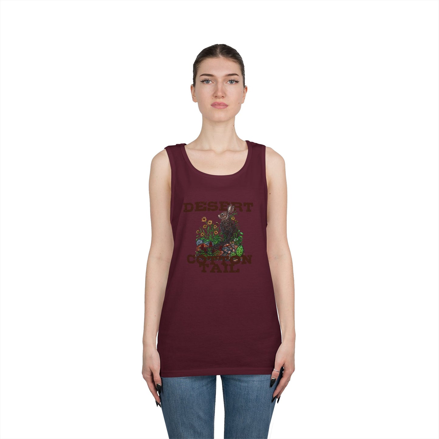 Desert Cottontail Unisex Heavy Cotton Tank Top