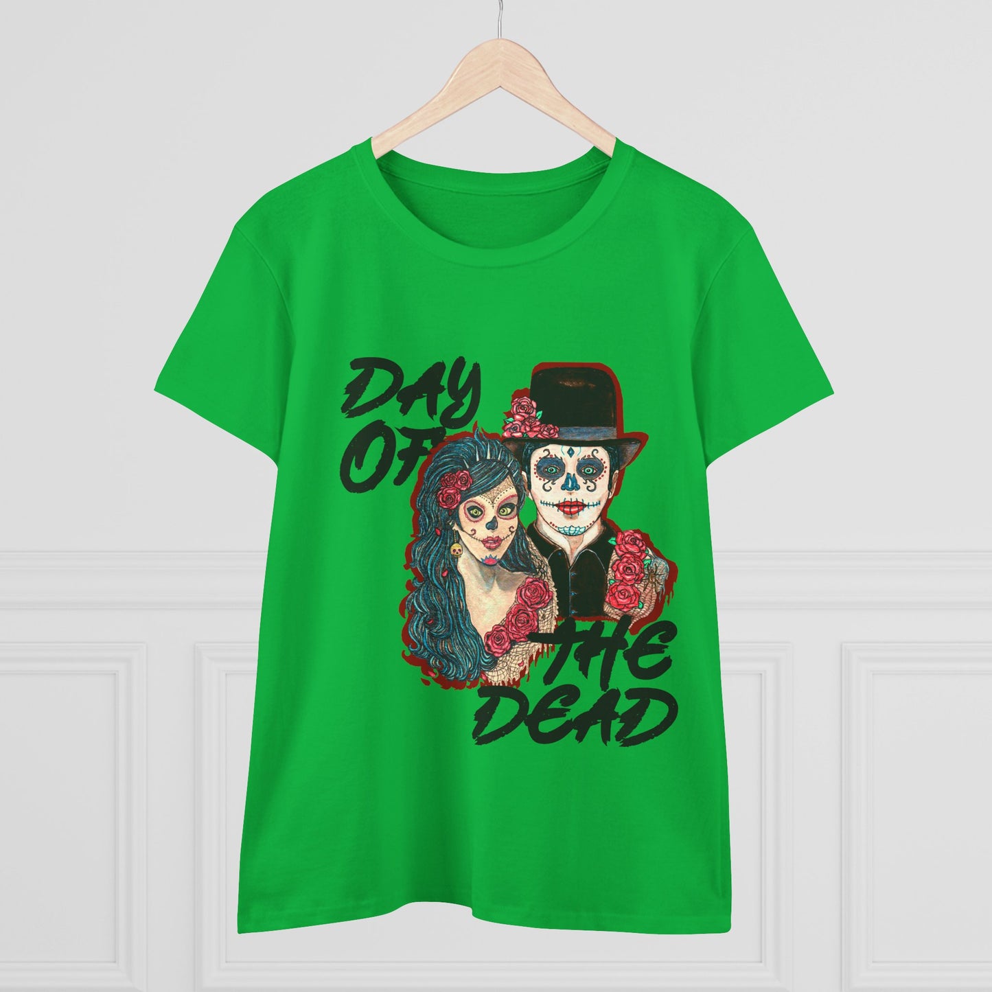 Day of the Dead Women's Midweight Cotton Tee