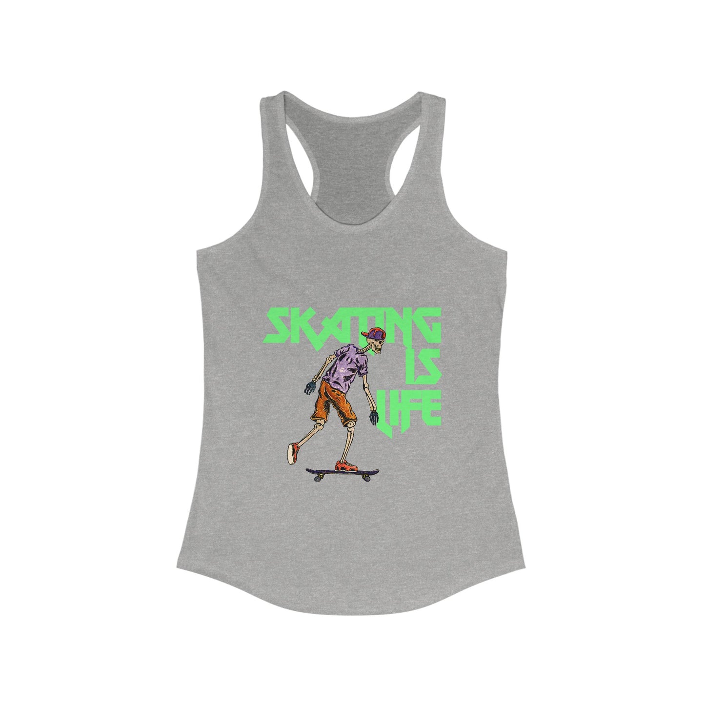 Skating is Life Women's Ideal Racerback Tank